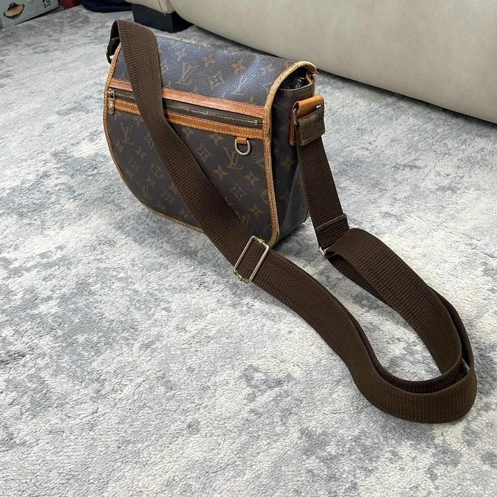 Louis Vuitton Messenger Bosphore PM M40106 Monogram Canvas Crossbody Bag Brown